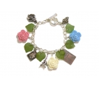 'Spring-time in Paris' Themed Charm Bracelet